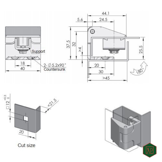 BẢN LỀ CL202-1 - SHENGJIU