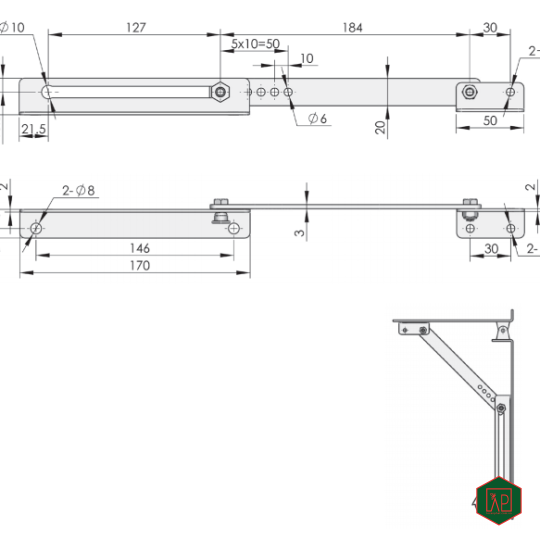 TAY HÃM CỬA TX92-2-SHENGJIU