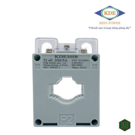 Biến Dòng Đo Lường Vuông  KDE30IR - 200/5A, 2.5VA