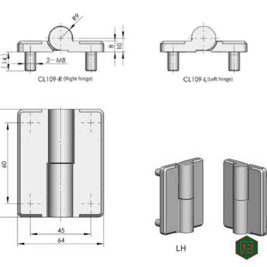 BẢN LỀ CL109 - SHENGJIU