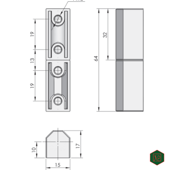 BẢN LỀ CL203-2B - SHENGJIU 