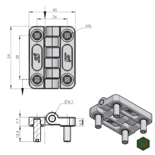 BẢN LỀ CL209-1X - SHENGJIU