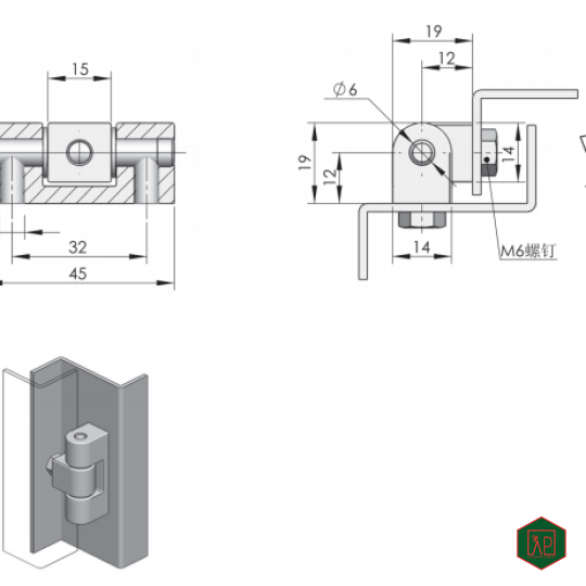 BẢN LỀ CL222 - SHENGJIU