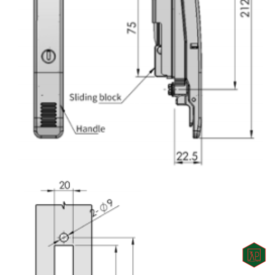 KHÓA TỦ ĐIỆN MS855-5 - SHENGJIU 