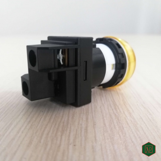 ĐÈN BÁO MÀU VÀNG 24VDC PHI 22