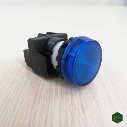 ĐÈN BÁO MÀU XANH DƯƠNG 24VDC PHI 22