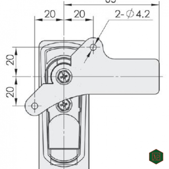 KHÓA TỦ ĐIỆN MS723  - SHENGJIU
