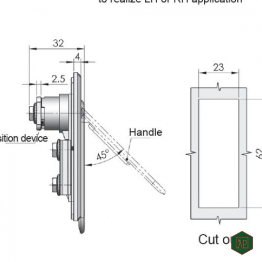 KHÓA TỦ ĐIỆN MS717-1 - SHENGJIU 