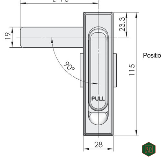 KHÓA TỦ ĐIỆN MS717-2- SHENGJIU