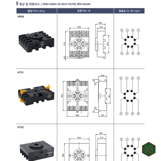 ĐẾ RELAY HRS8