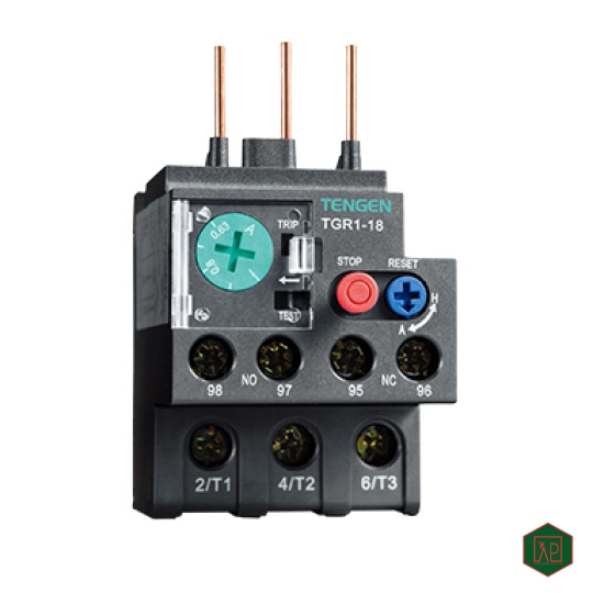 Rơ le (RELAY) quá tải nhiệt dòng TGR1-18 - Tengen