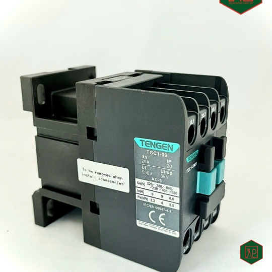 Công tắc tơ (Contactor) AC dòng TGC1-09  - Tengen 
