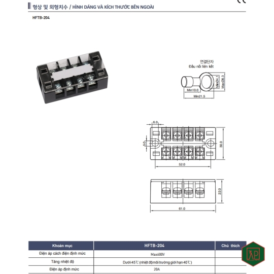 THANH DOMINO 20A 4P