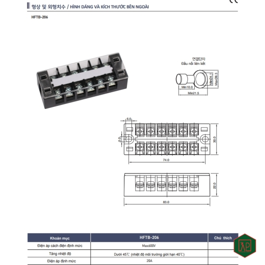 THANH DOMINO 20A 6P