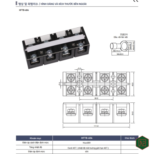 THANH DOMINO 60A 4P